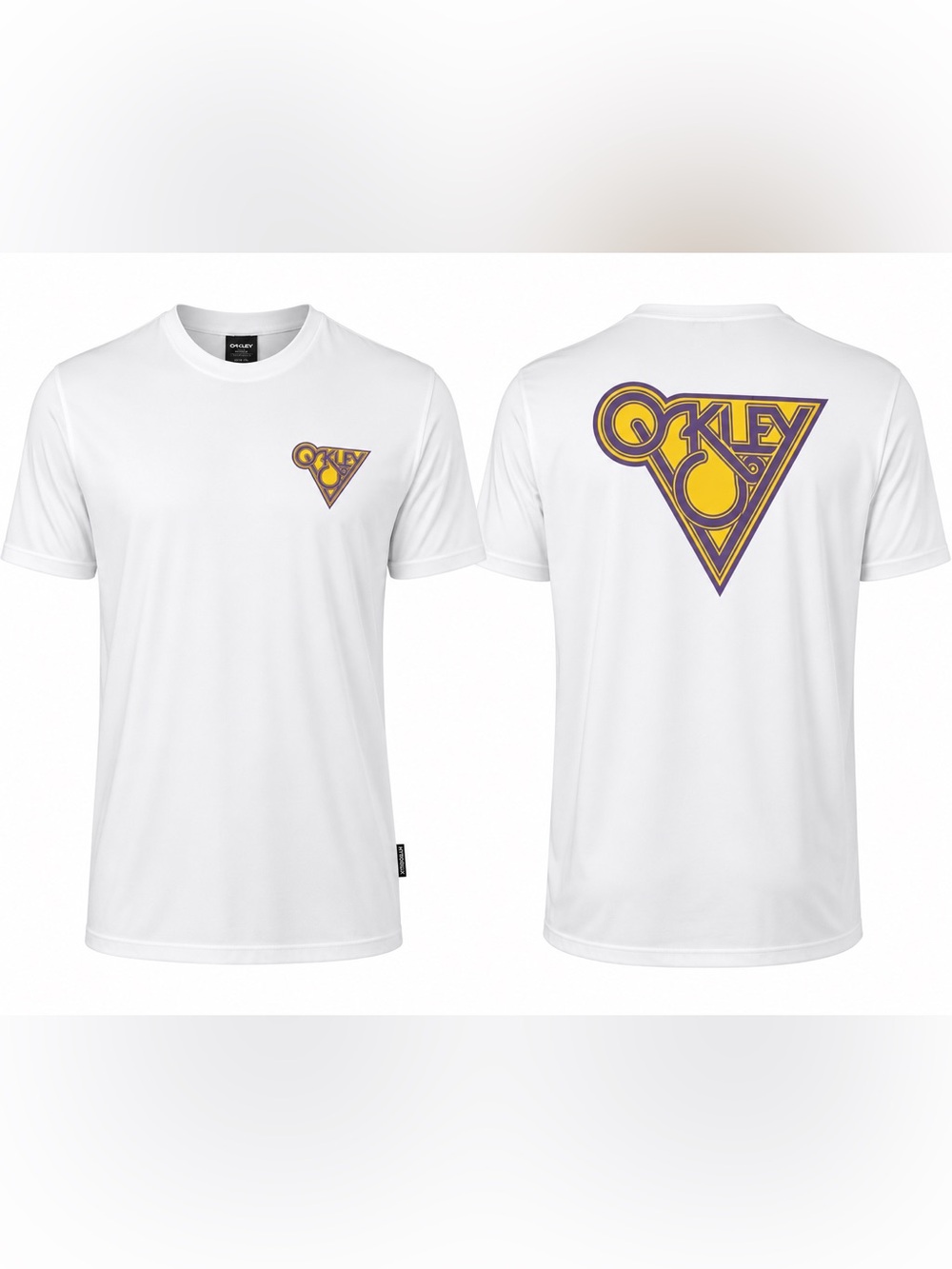 Oakley Hydrolix T-Shirt Men’s 2XL White Logo Short Sleeve Performance Tee